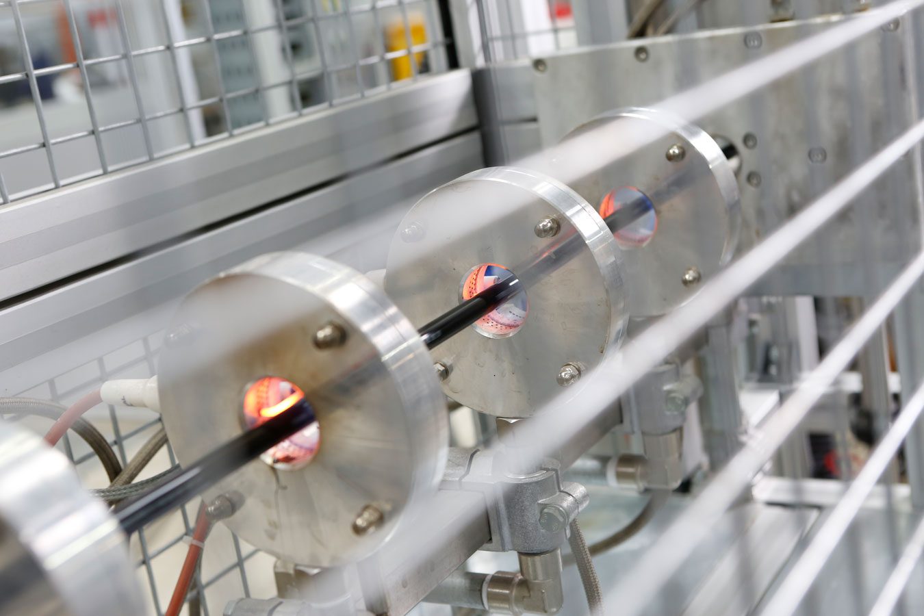 Flaming treatment on multilayer extrusion